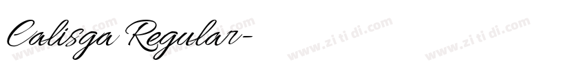 Calisga Regular字体转换 Calisga Regular字体转换
